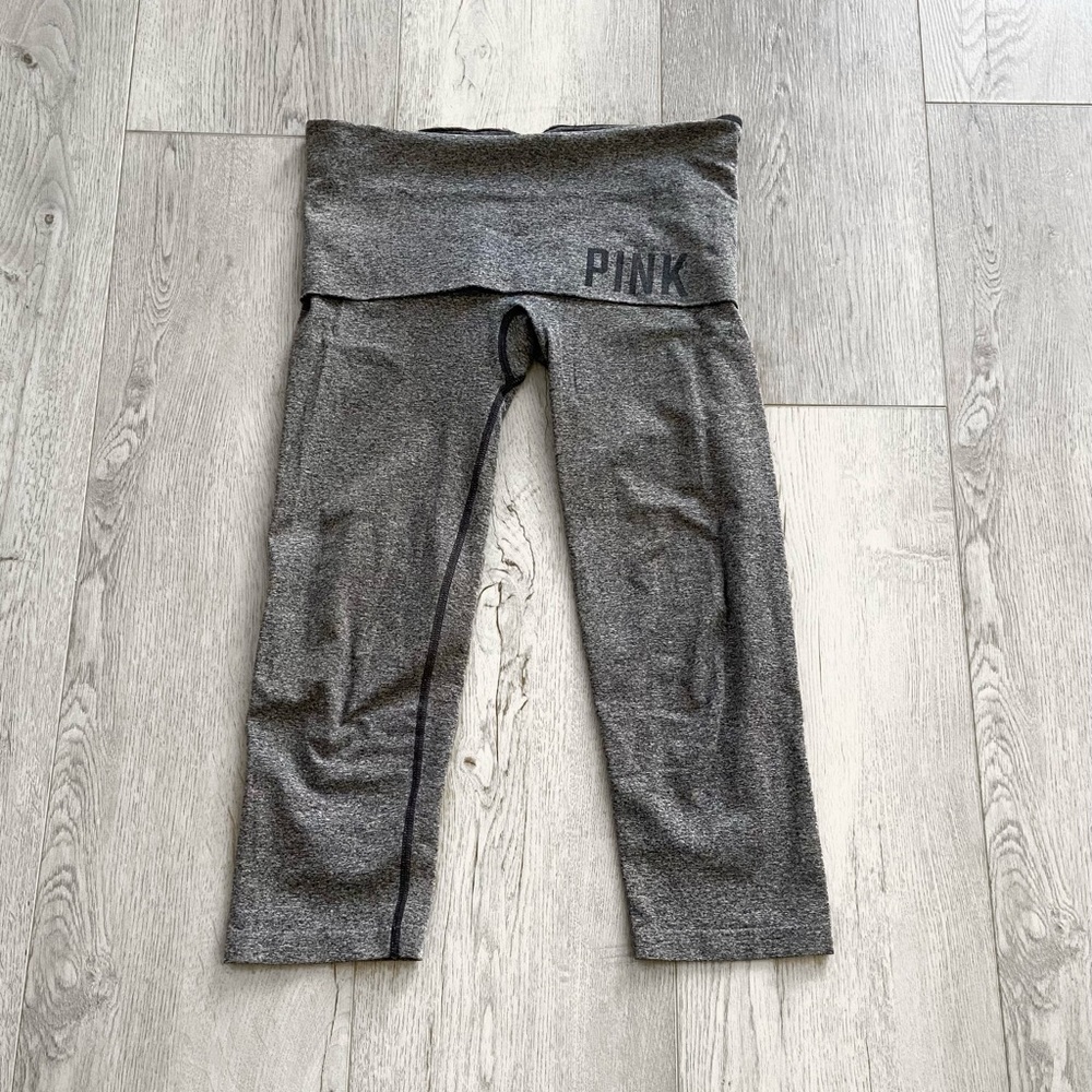 PINK | Fold over yoga capris